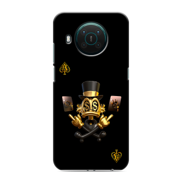 Силиконовый противоударный чехол на Nokia X10 с принтом Золотой скрудж макдак
