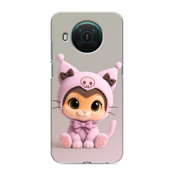 Силиконовый противоударный чехол на Nokia X10 с принтом Куроми Kuromi 