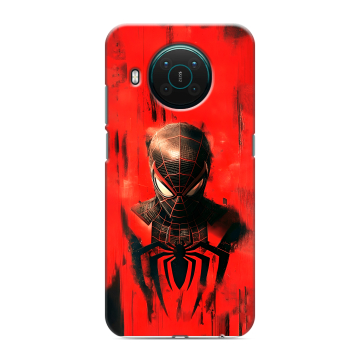 Силиконовый противоударный чехол на Nokia X10 с принтом человек паук spiderman