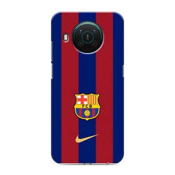Силиконовый противоударный чехол на Nokia X10 с принтом Барселона Barcelona