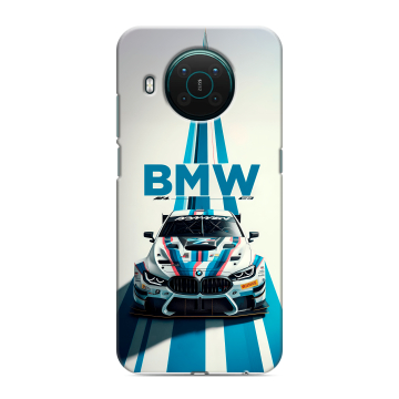 Силиконовый противоударный чехол на Nokia X10 с принтом БМВ BMW