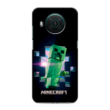 Силиконовый противоударный чехол на Nokia X10 с принтом Майнкрафт Minecraft Силиконовый противоударный чехол на Nokia X10 с принтом Майнкрафт Minecraft