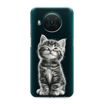 Силиконовый противоударный чехол на Nokia X10 с принтом Котенок