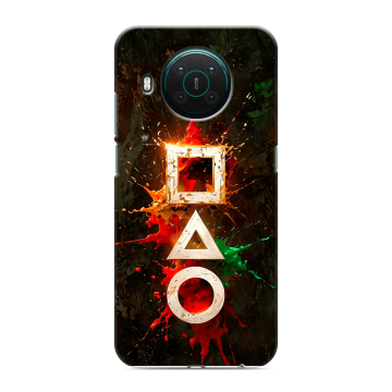 Силиконовый противоударный чехол на Nokia X10 с принтом Squid Game Игра кальмара Силиконовый противоударный чехол на Nokia X10 с принтом Squid Game Игра кальмара
