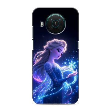 Силиконовый противоударный чехол на Nokia X10 с принтом Холодное сердце Frozen