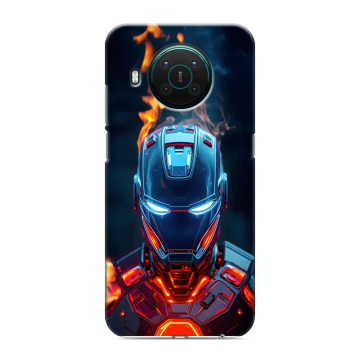 Силиконовый противоударный чехол на Nokia X10 с принтом IronMan Железный человек