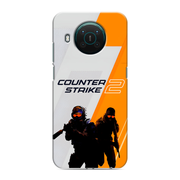 Силиконовый противоударный чехол на Nokia X10 с принтом Counter Strike