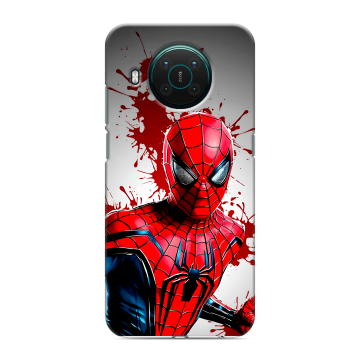 Силиконовый противоударный чехол на Nokia X10 с принтом Spiderman Человек паук