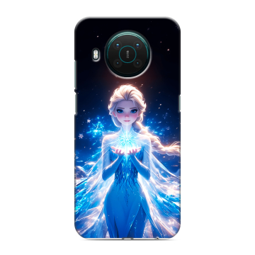Силиконовый противоударный чехол на Nokia X10 с принтом Холодное сердце Frozen