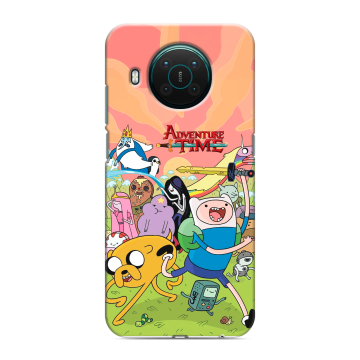 Силиконовый противоударный чехол на Nokia X10 с принтом Adventure time Время приключений Силиконовый противоударный чехол на Nokia X10 с принтом Adventure time Время приключений