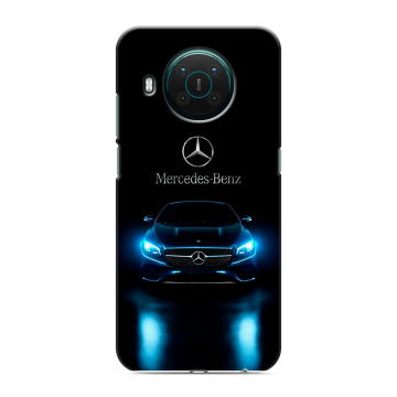 Силиконовый противоударный чехол на Nokia X10 с принтом Mercedes Мерседес