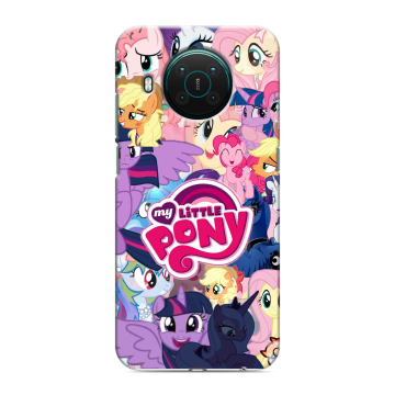 Силиконовый противоударный чехол на Nokia X10 с принтом My little pony Дружба чудо Силиконовый противоударный чехол на Nokia X10 с принтом My little pony Дружба чудо
