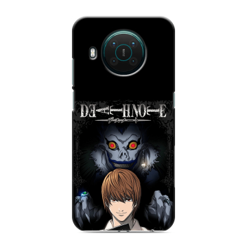 Силиконовый противоударный чехол на Nokia X10 с принтом Death note Тетрадь смерти Силиконовый противоударный чехол на Nokia X10 с принтом Death note Тетрадь смерти