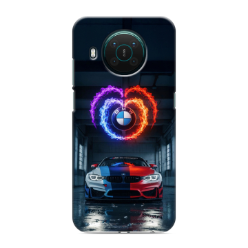 Силиконовый противоударный чехол на Nokia X10 с принтом BMW БМВ