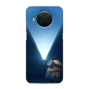 Силиконовый противоударный чехол на Nokia X10 с принтом Миньоны Силиконовый противоударный чехол на Nokia X10 с принтом Миньоны