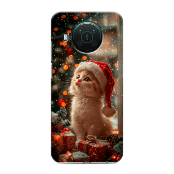 Силиконовый противоударный чехол на Nokia X10 с принтом Новый год Силиконовый противоударный чехол на Nokia X10 с принтом Новый год