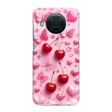 Силиконовый противоударный чехол на Nokia X10 с принтом для девочек