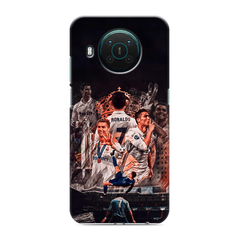 Силиконовый противоударный чехол на Nokia X10 с принтом Реал Роналдо Real Ronaldo Силиконовый противоударный чехол на Nokia X10 с принтом Реал Роналдо Real Ronaldo