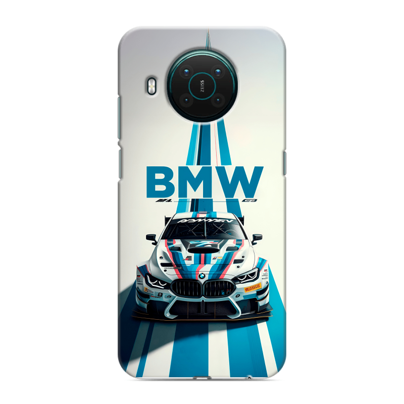 Силиконовый противоударный чехол на Nokia X10 с принтом БМВ BMW Силиконовый противоударный чехол на Nokia X10 с принтом БМВ BMW