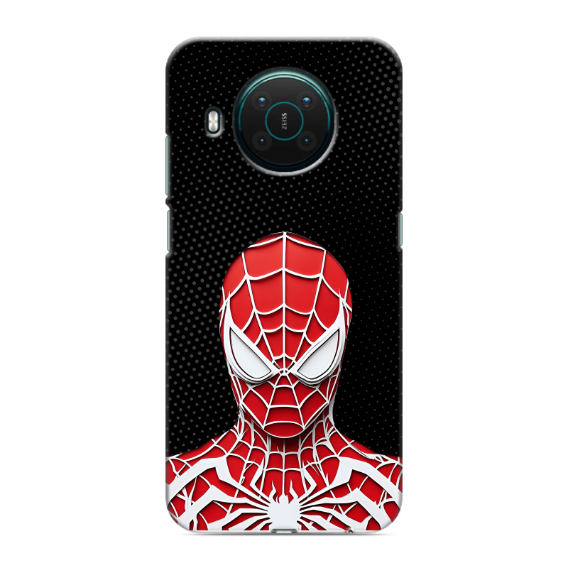 Силиконовый противоударный чехол на Nokia X10 с принтом человек паук spiderman Силиконовый противоударный чехол на Nokia X10 с принтом человек паук spiderman