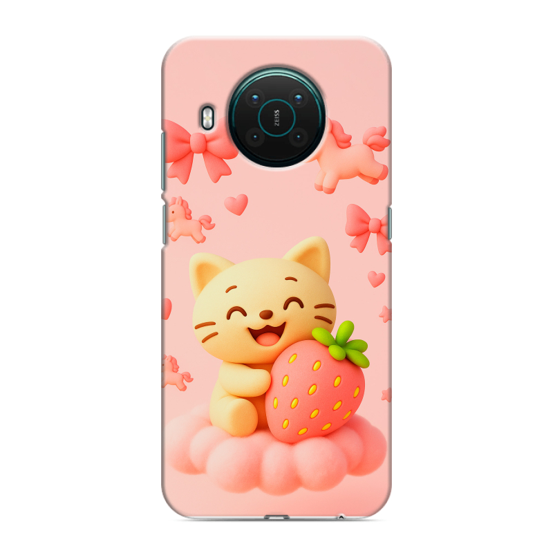 Силиконовый противоударный чехол на Nokia X10 с принтом для девочек Силиконовый противоударный чехол на Nokia X10 с принтом для девочек
