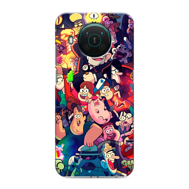 Силиконовый противоударный чехол на Nokia X10 с принтом Gravity Falls Гравити Фолз Силиконовый противоударный чехол на Nokia X10 с принтом Gravity Falls Гравити Фолз