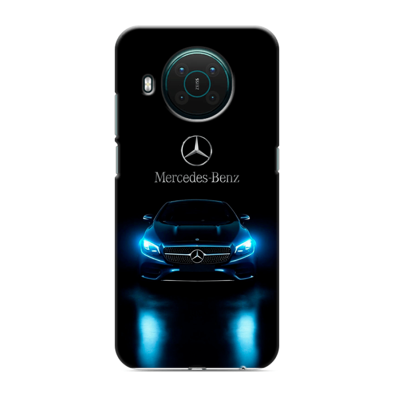 Силиконовый противоударный чехол на Nokia X10 с принтом Mercedes Мерседес Силиконовый противоударный чехол на Nokia X10 с принтом Mercedes Мерседес