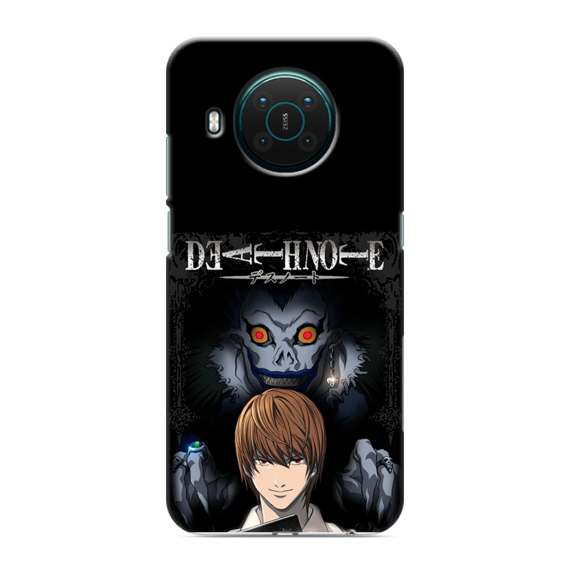 Силиконовый противоударный чехол на Nokia X10 с принтом Death note Тетрадь смерти Силиконовый противоударный чехол на Nokia X10 с принтом Death note Тетрадь смерти