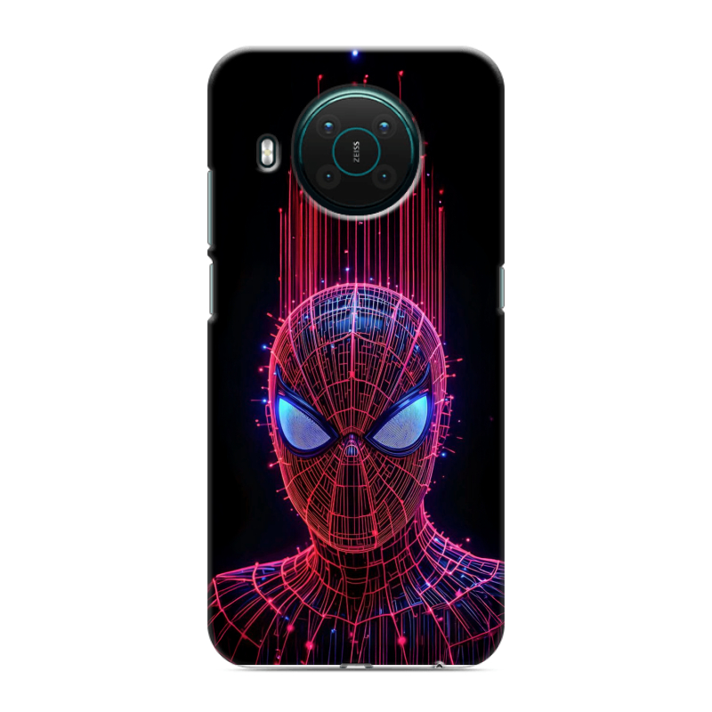 Силиконовый противоударный чехол на Nokia X10 с принтом Spiderman Человек паук Силиконовый противоударный чехол на Nokia X10 с принтом Spiderman Человек паук