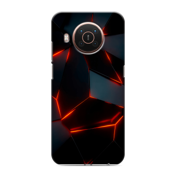Силиконовый противоударный чехол на Nokia X20 с принтом Яркие абстракции