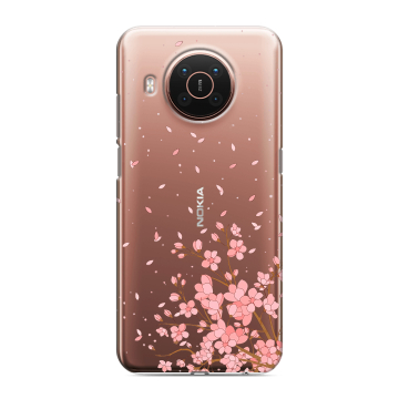 Силиконовый противоударный чехол на Nokia X20 с принтом Ветка сакуры Силиконовый противоударный чехол на Nokia X20 с принтом Ветка сакуры