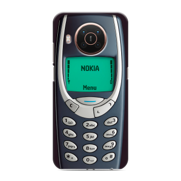 Силиконовый противоударный чехол на Nokia X20 с принтом Старый телефон