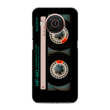 Силиконовый противоударный чехол на Nokia X20 с принтом Кассета