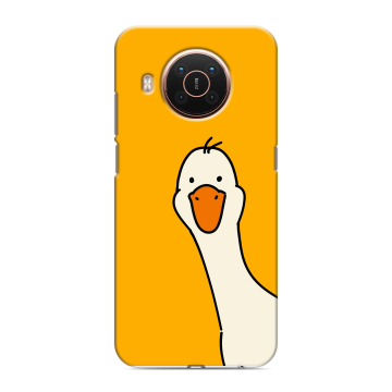 Силиконовый противоударный чехол на Nokia X20 с принтом Утка