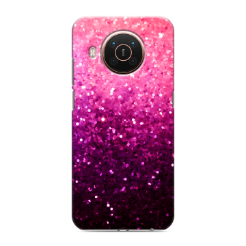 Силиконовый противоударный чехол на Nokia X20 с принтом Блестки