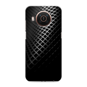 Силиконовый противоударный чехол на Nokia X20 с принтом Текстура металла