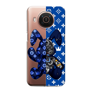 Силиконовый противоударный чехол на Nokia X20 с принтом Луи робот