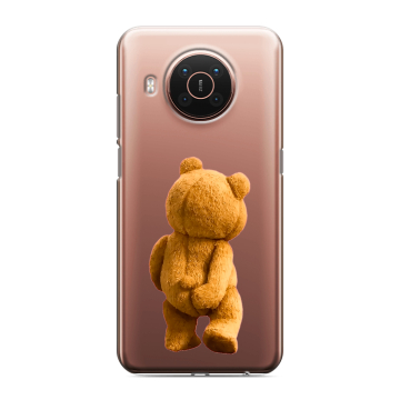 Силиконовый противоударный чехол на Nokia X20 с принтом Медведь Силиконовый противоударный чехол на Nokia X20 с принтом Медведь