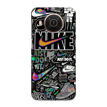 Силиконовый противоударный чехол на Nokia X20 с принтом Найк