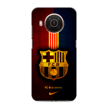 Силиконовый противоударный чехол на Nokia X20 с принтом Барселона Barcelona