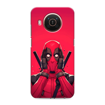 Силиконовый противоударный чехол на Nokia X20 с принтом Дедпул Deadpool