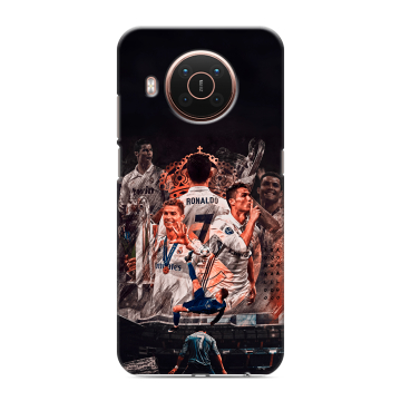 Силиконовый противоударный чехол на Nokia X20 с принтом Реал Роналдо Real Ronaldo