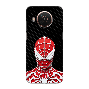 Силиконовый противоударный чехол на Nokia X20 с принтом человек паук spiderman