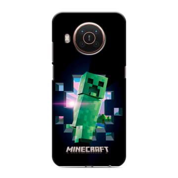 Силиконовый противоударный чехол на Nokia X20 с принтом Майнкрафт Minecraft Силиконовый противоударный чехол на Nokia X20 с принтом Майнкрафт Minecraft
