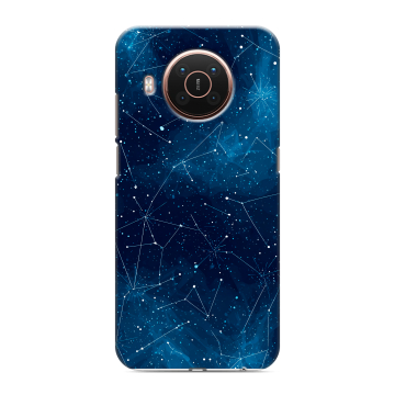 Силиконовый противоударный чехол на Nokia X20 с принтом Космос звезды