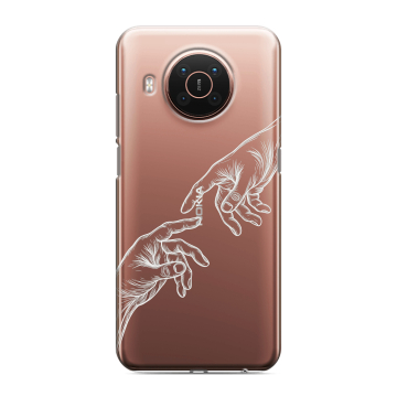 Силиконовый противоударный чехол на Nokia X20 с принтом Сотворение мира