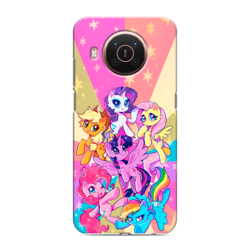 Силиконовый противоударный чехол на Nokia X20 с принтом My little pony Дружба чудо