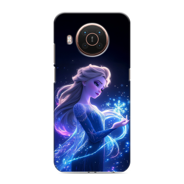 Силиконовый противоударный чехол на Nokia X20 с принтом Холодное сердце Frozen