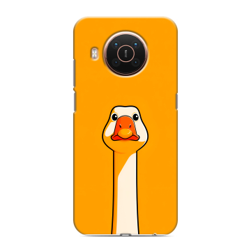 Силиконовый противоударный чехол на Nokia X20 с принтом Смешная утка Силиконовый противоударный чехол на Nokia X20 с принтом Смешная утка
