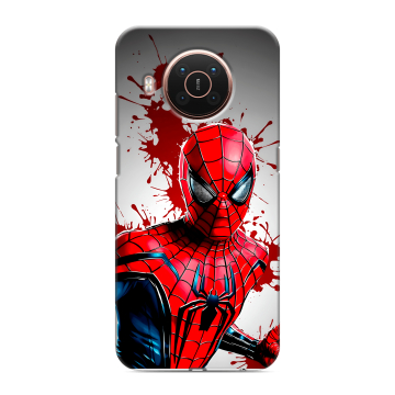 Силиконовый противоударный чехол на Nokia X20 с принтом Spiderman Человек паук